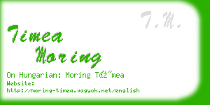 timea moring business card